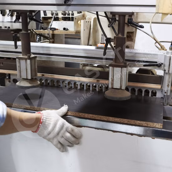 Panneaux de particules de fibres de mélamine à Grain de bois, ensemble d'armoires de lavabo de salle de bains modernes